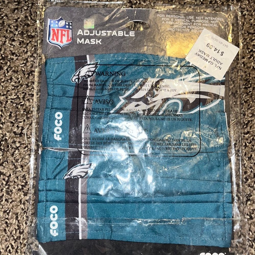 NWT! Eagles Face Masks